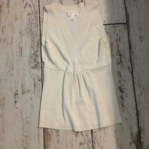 Cream colored knit top